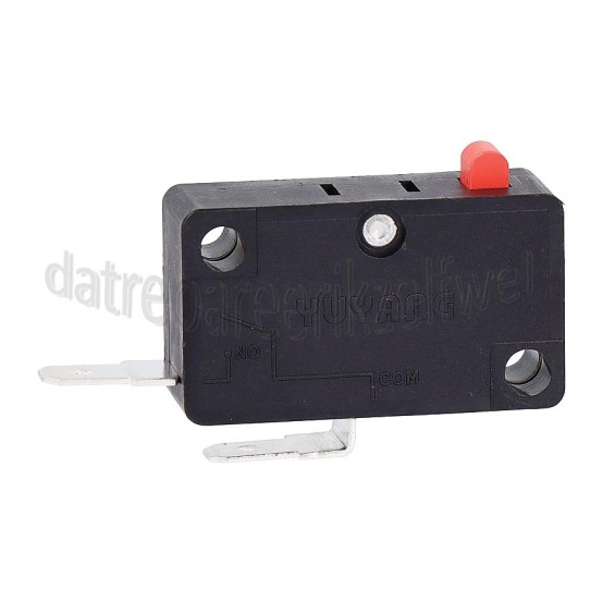 Foto van Pelgrim Schakelaar Microswitch deur MAC496RVS, COM316GLS, CM444RVS 