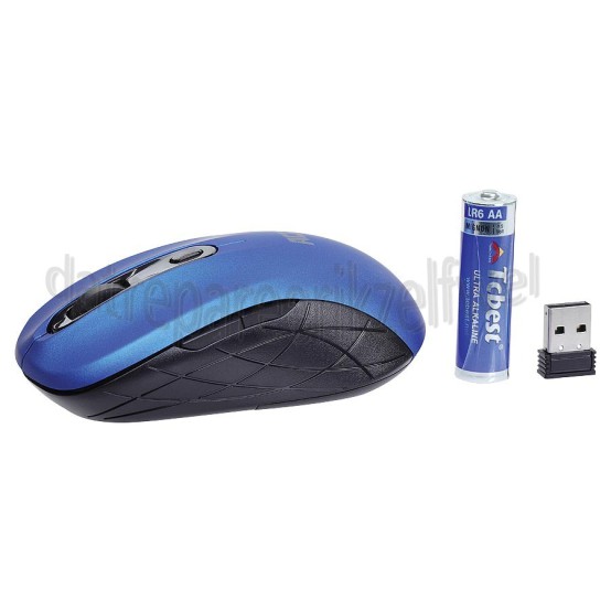 Foto van ACT Muis Draadloze optische muis met compacte Nano ontvanger DPI switch 1000-1200-1600 