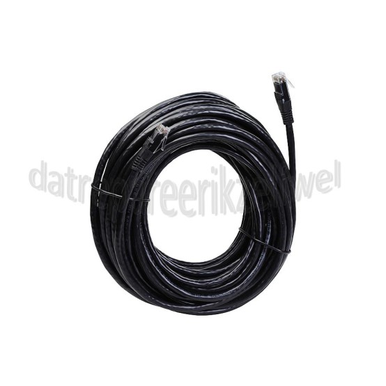 Foto van ACT UTP/Netwerk kabel UTP CAT6 Netwerkkabel, RJ45 Male - RJ45 Male Zwart, Full Copper, AWG24, Gold Plated, 15 meter 