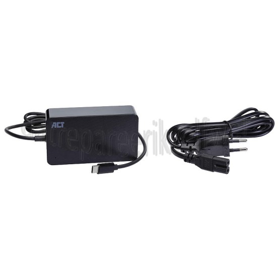Foto van ACT Adapter Laptoplader 65W Universeel, USB Type-C 