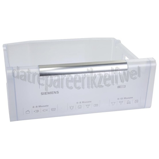 Foto van Siemens Vrieslade Transparant, met greep KI38SH5001, KI38SA6001 