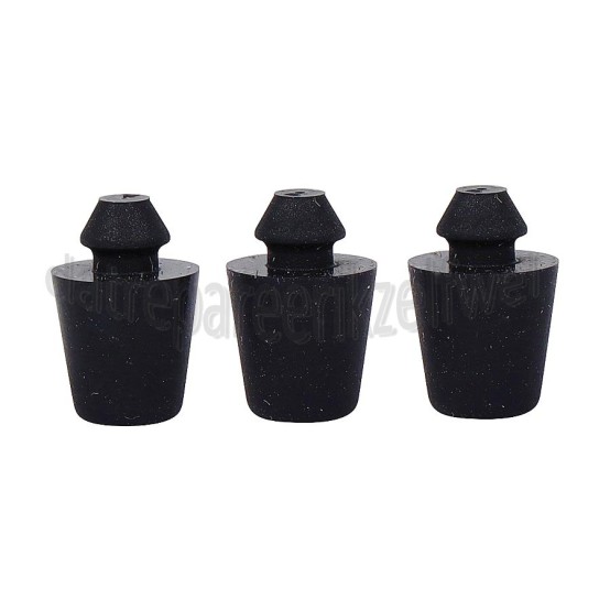 Foto van Inventum Dopje Onder glasplaat, 3 stuks VFG6020GRVS, VFG6008WIT, VFG6034WGRVS 