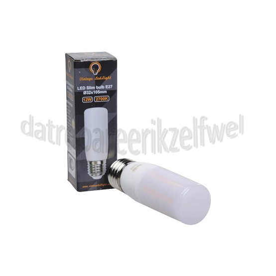 Foto van Vintage LedLight Ledlamp LED Slim Bulb E27 CRI80 Dimbaar, 12W, 220-240V, 2700K 