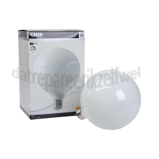 Foto van Calex Ledlamp Filament Globe lamp 9W 1055 Lumen 2700K Softline E27 GLB125 Dimbaar 