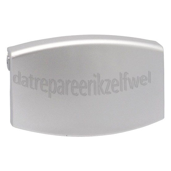 Foto van Deurgreep Breed, 10cm, metallic grijze plastic greep LAV74640, LAV75747 