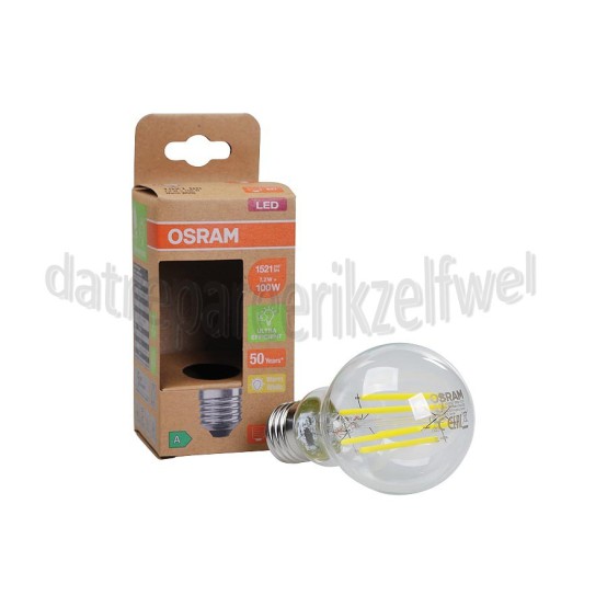 Foto van Osram Ledlamp LED CLA100 Filamentlamp 7,2W, 3000K, E27, Energieklasse A 