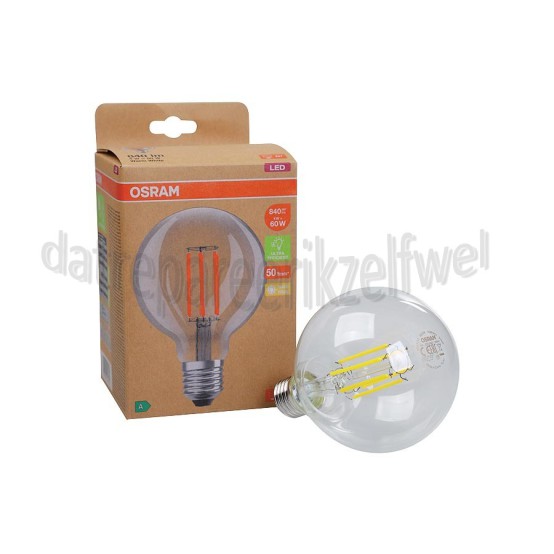 Foto van Osram Ledlamp LED Globe Filamentlamp Classic 4W, 3000K, E27, Energieklasse A 