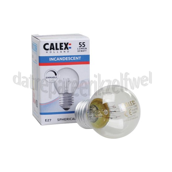 Foto van Calex Ledlamp Kogellamp Nostalgic Classic E27 10 Watt 55 Lumen 2700K 