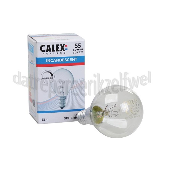 Foto van Calex Ledlamp Kogellamp Nostalgic Classic E14 10 Watt 55 Lumen 2700K 