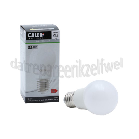 Foto van Calex Ledlamp Standaard A55 SMD E27 2,8W 215Lumen 2200K 