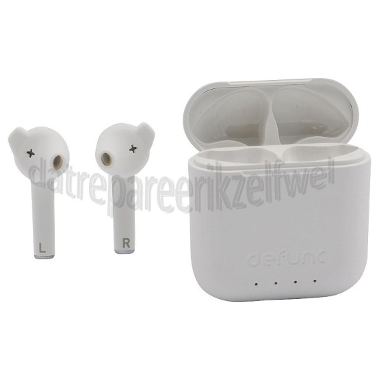Foto van Defunc Oordopjes True Talk Earbud, Wit Draadloos, Bluetooth 5.2, USB-C 