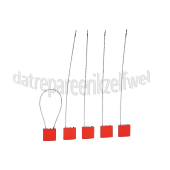 Foto van Slot Cableseal Blanco Rood 2.5x200mm 