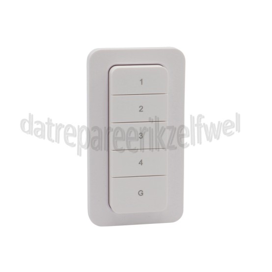 Foto van KlikAanKlikUit Afstandsbediening Afstandsbediening met muurbevestiging AYCT-303 Draadloze bediening 