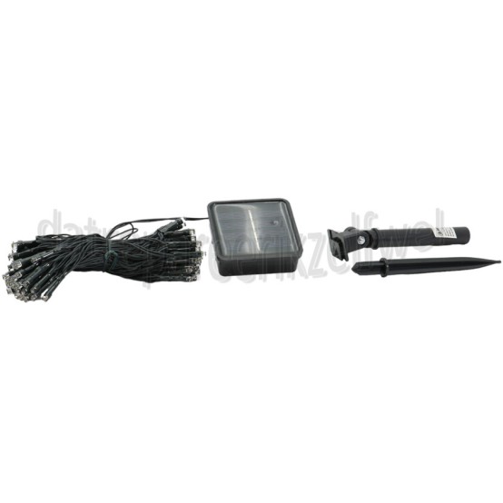Foto van Benson Verlichting LED lichtsnoer Solar, 100 LED Buiten, IP44, 12 meter 