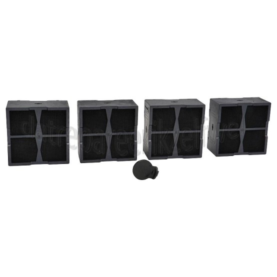 Foto van Whirlpool Filter Koolstoffilter, 4 stuks WVH92K, PVH92BKF 