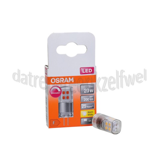 Foto van Osram Ledlamp LED SST Pin Dim CL20 G4 2,0W, 2700K, 200lm 