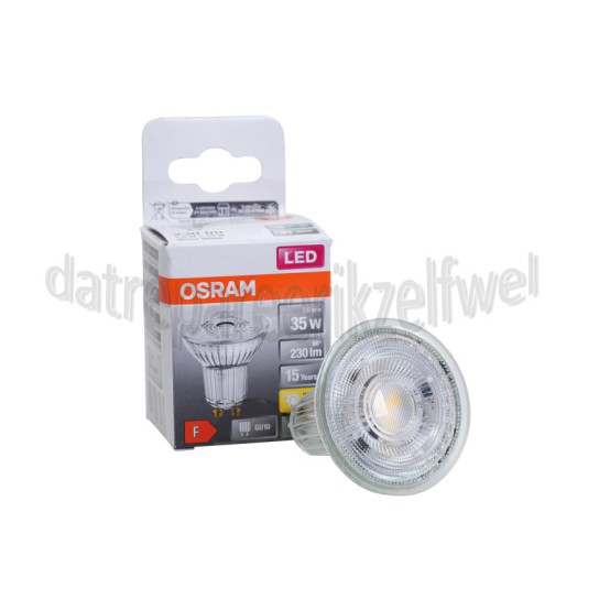 Foto van Osram Ledlamp LED Star PAR16 GU10 2,6W, 2700K, 230lm 