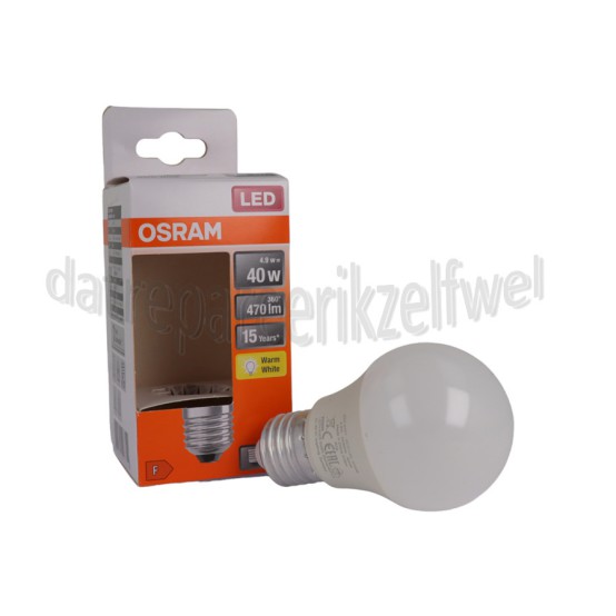 Foto van Osram Ledlamp LED Star Classic A40 E27 Mat 4.9W, 2700K, 470lm 