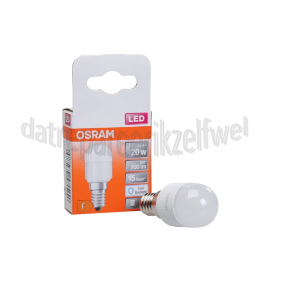 Foto van Osram Ledlamp LED Special koelkastlamp T26 E14 Mat 2,3W, 6500K, 200lm 