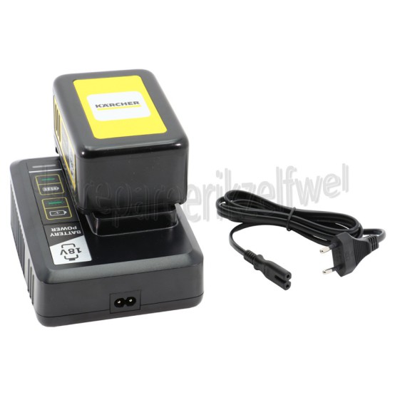 Foto van Karcher Starterkit Accu + Lader 18 Volt 