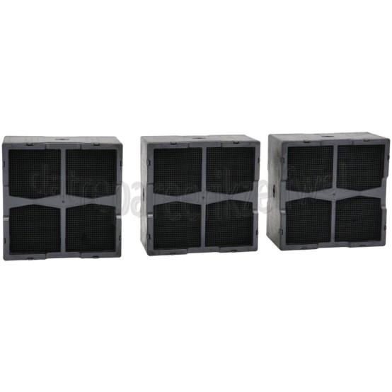 Foto van Whirlpool Filter Koolstoffilter, 3 stuks WVH92KFKIT, WVH92KFKIT1, BVH922BK 