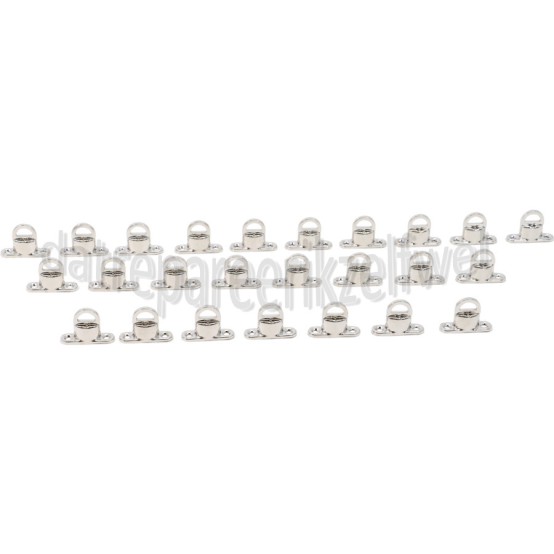 Foto van Deltafix Tourniquetsluiting Tourniquetsluiting 22 x 14mm Nikkel, 25 stuks Ovale zeilringen 