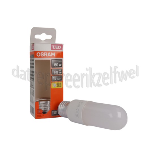 Foto van Osram Ledlamp LED Star Sticklamp 60FR Mat 8W E27 806lm 2700K 