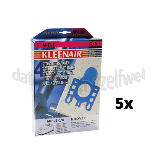 Foto van Kleenair Stofzuigerzak Micro Fleece 4 stuks 400-600 Serie G-N 