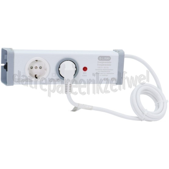 Foto van Q-Link Beveiliging combischakelaar 3500W, 16A 230V Gelijktijdig was/droog 