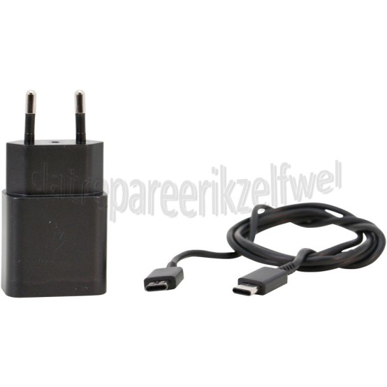 Foto van Samsung USB power adapter Power adapter 15W PD Zwart, USB-C ingang, Android & iOS 