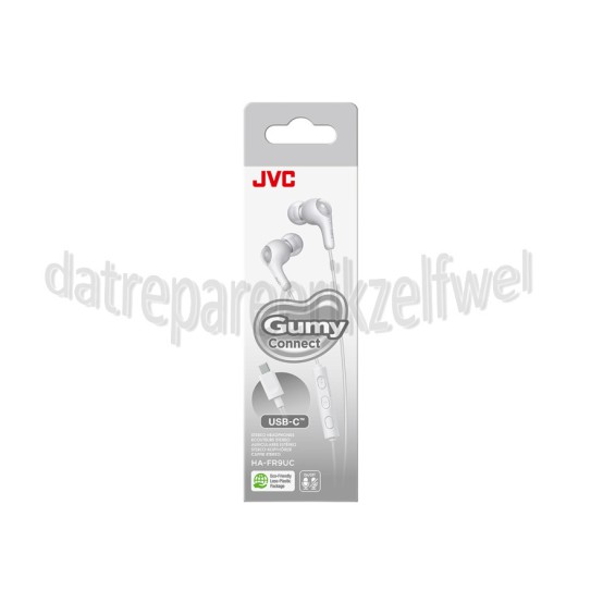 Foto van JVC Hoofdtelefoon Gumy Connect mic/remote, White USB-C 