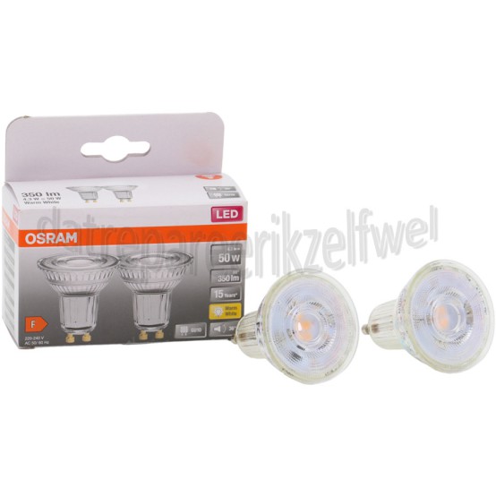 Foto van Osram Ledlamp LED Star PAR16 GU10 4,3W, 2700K, 350lm 