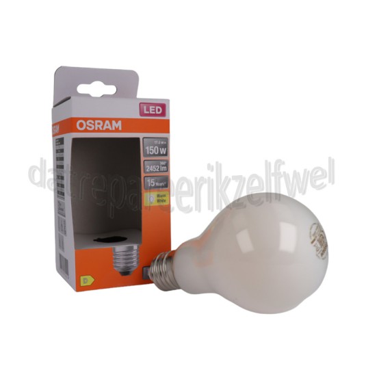 Foto van Osram Ledlamp LED Retrofit Classic A150 E27 Mat 17W, 2700K, 2452lm 