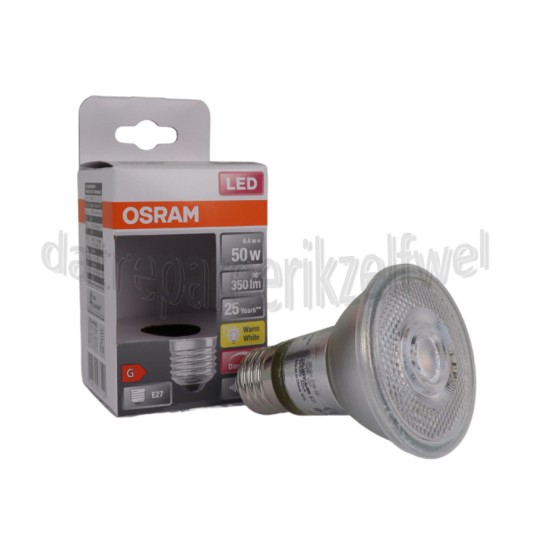 Foto van Osram Ledlamp Reflectorlamp LED PAR20 Dimbaar 6,4W E27 350lm 2700K 