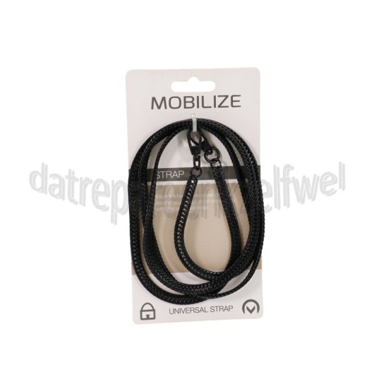 Foto van Mobilize Band Smartphone Strap, Zwart Smartphone, Tas, Universeel 