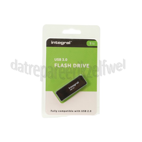 Foto van Integral Memory stick 1TB USB Flash Drive Zwart USB 3.0 
