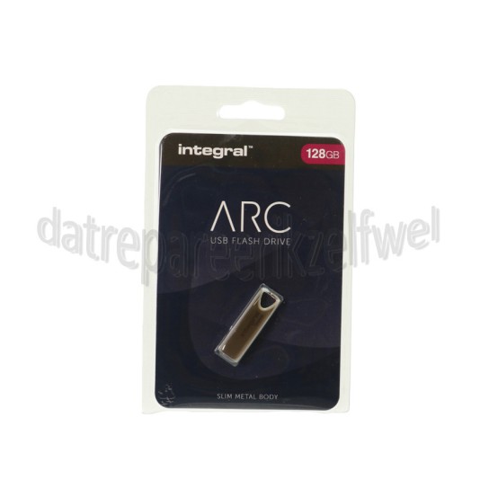 Foto van Integral Memory stick ARC USB Flash Drive 128GB USB 2.0 