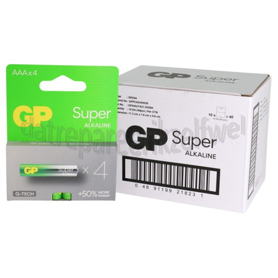 Foto van GP Batterij AAA LR03 1,5V Potlood Super Alkaline 