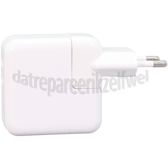 Foto van Apple Adapter 35W Dual USB-C Power Adapter iPhone, iPad, Apple Watch, Air Pods, MacBook Air 