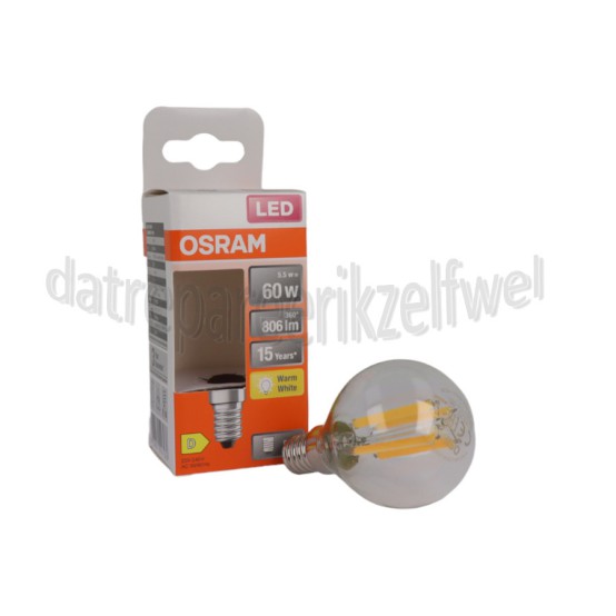 Foto van Osram Ledlamp LED Retrofit Classic P60 5,5W E14 806lm 2700K 