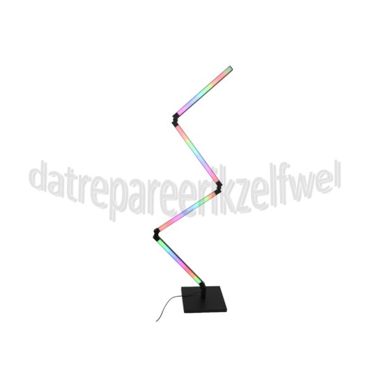 Foto van Calex Ledlamp Smart Foldable Vloerlamp RGB Google Home, Alexa, Siri 