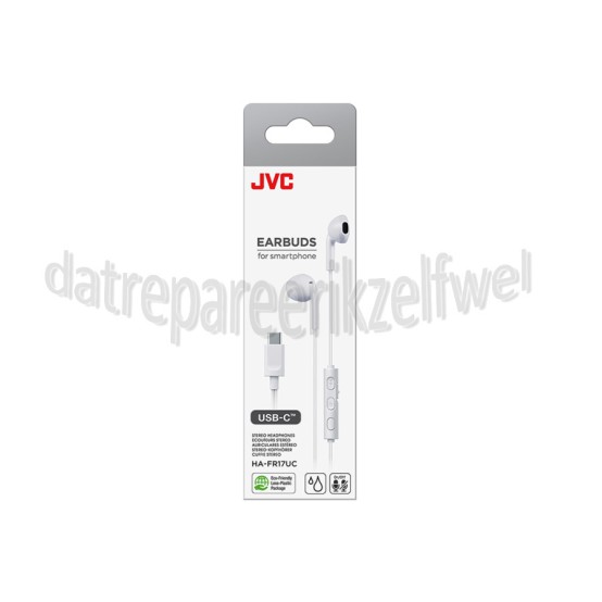 Foto van JVC Hoofdtelefoon Smartphone Earbuds, Wit USB-C 