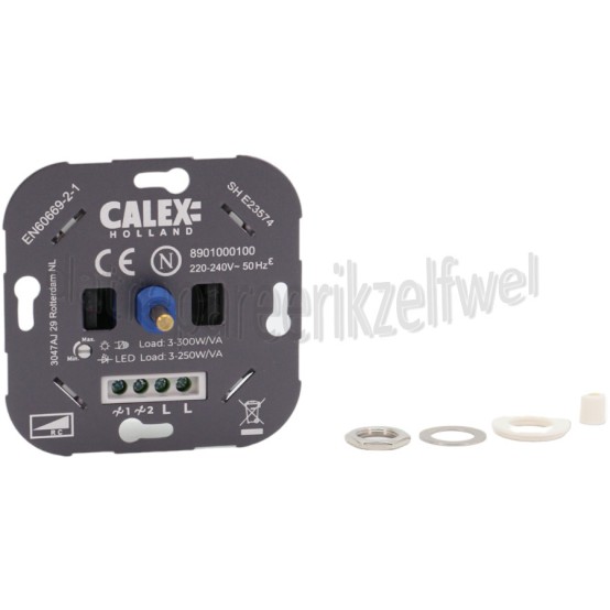 Foto van Calex Dimmer Universele Dimmer Dimbare LED, halogeen en gloeilampen 