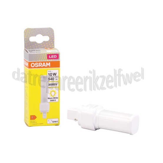 Foto van Osram Ledlamp LED Dulux D10 G24D-1 5W 540lm 3000K 