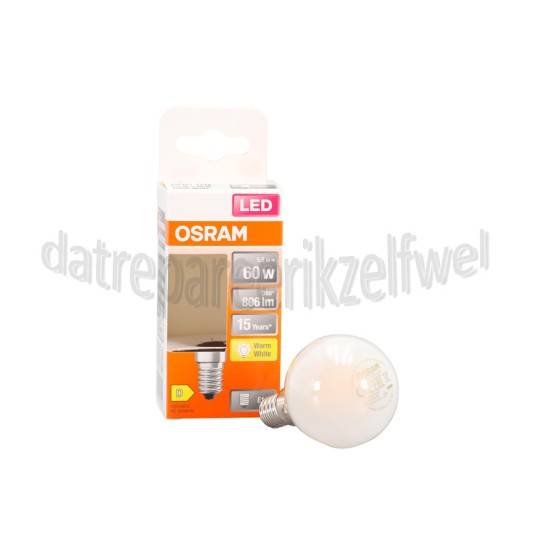 Foto van Osram Ledlamp LED-lamp, fitting E14, Warm White (2700 K) 5,5W E14 806lm 2700K Mat 