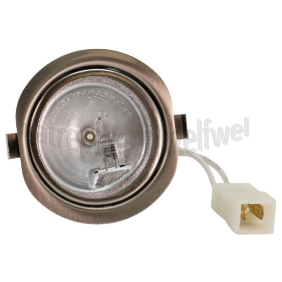 Foto van Atag Lamp Spotje 20W Halogeen, RVS Rand ES9192EMUU, WS9192EMUU 