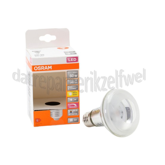 Foto van Osram Ledlamp LED-lamp, fitting E27, 2700 K 4,9W E27 345lm 2700K Mat 