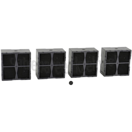 Foto van Eurofilter Filter Koolstoffilter, 4 stuks IDE84243IB, DMGL8311SW, IDK84453IB 