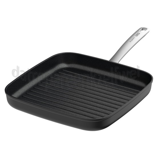 Foto van BergHOFF Pan LEO RECYCLED Grillpan, Antikleef Graphite 28cm 