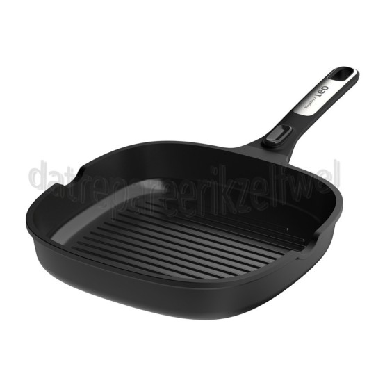 Foto van BergHOFF Pan LEO RECYCLED Grillpan Antikleef, Phantom 26cm 